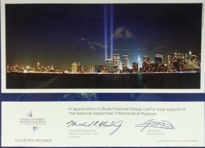 Charter member of The National September 11 Memorial & Museum